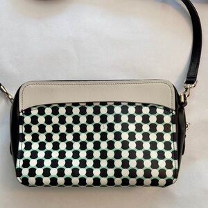 Kate Spade Graphic Dot Crossbody Bag Black White Mint Crossbody Bag